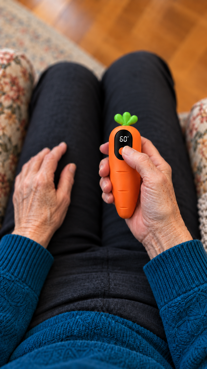 Cozy Carrot temperature display