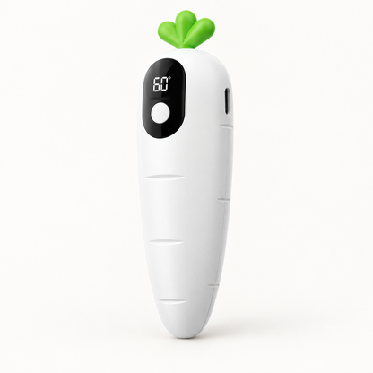 White Cozy Carrot rechargeable hand warmer